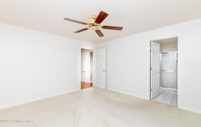 1508 Forest Park Rd, Louisville, KY 40223 - unfurnished bedroom featuring carpet floors, baseboards, and a ceiling fan