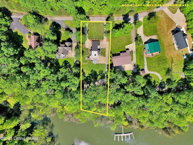 763 Lochober Rd, Leitchfield, KY 42754 - view of property location featuring a nearby body of water and property boundaries highlighted