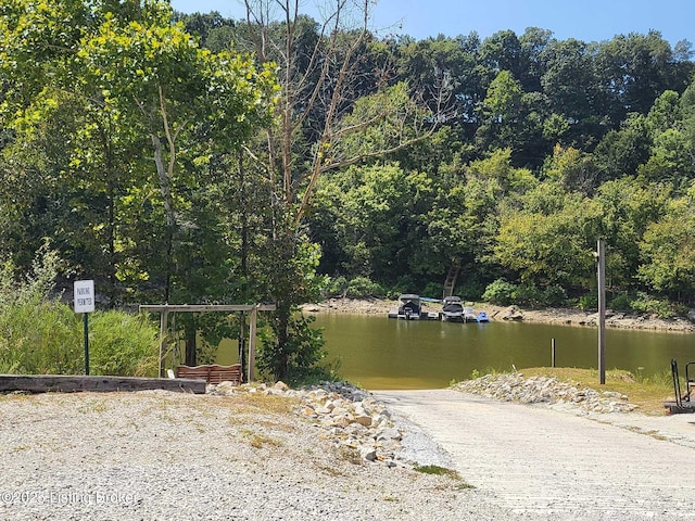 41 Hidden Valley Ln Unit B, Hudson, KY 40145 - water view featuring a heavily wooded area