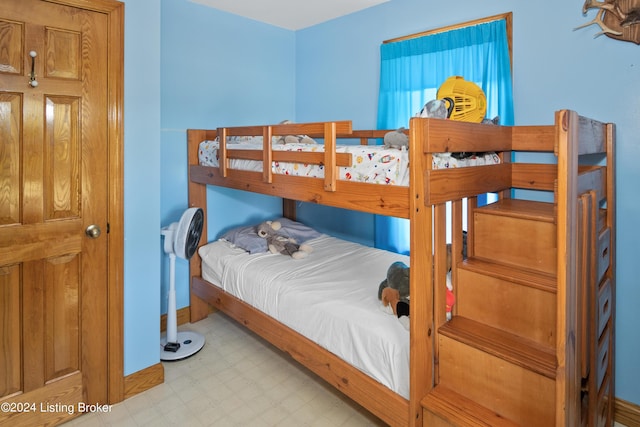 3297 E Gap Hill Rd, Cub Run, KY 42729 - bedroom featuring tile patterned floors and baseboards