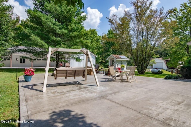 3297 E Gap Hill Rd, Cub Run, KY 42729 - view of patio / terrace with outdoor dining space