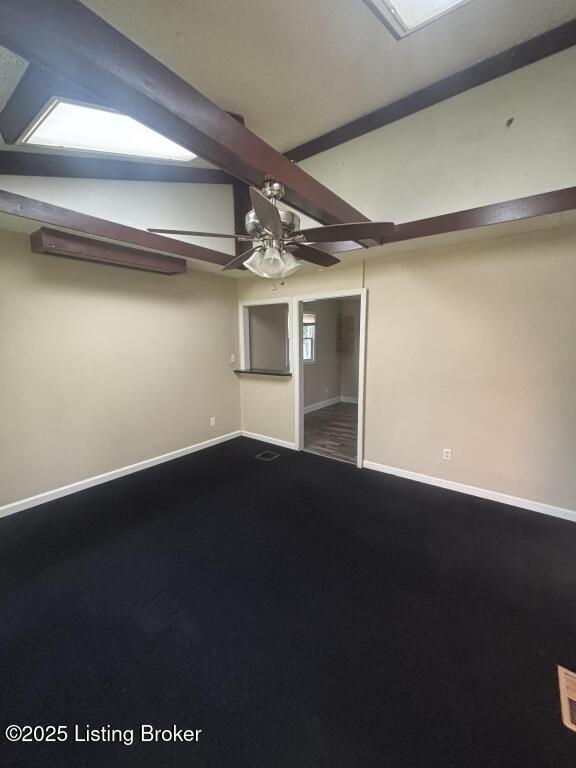 9304 New Maple Rd, Louisville, KY 40229 - spare room with carpet and ceiling fan