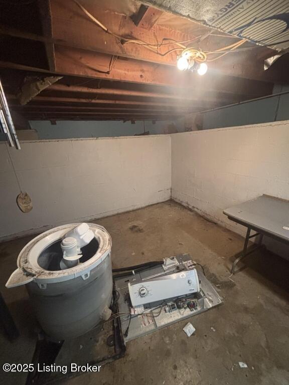 9304 New Maple Rd, Louisville, KY 40229 - view of unfinished basement