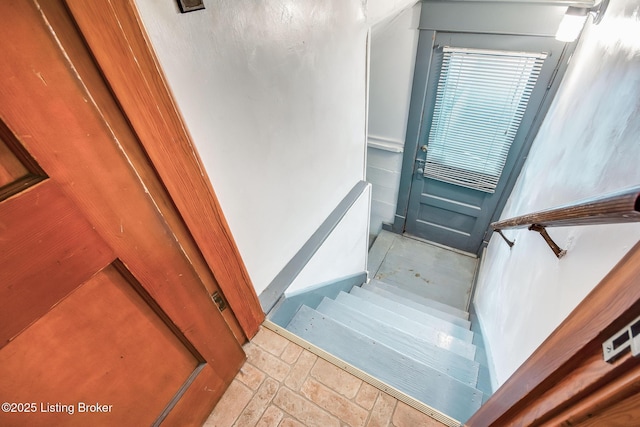 4714 Burkley Ave, Louisville, KY 40214 - staircase with stone tile flooring