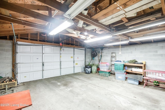 4714 Burkley Ave, Louisville, KY 40214 - garage featuring concrete block wall