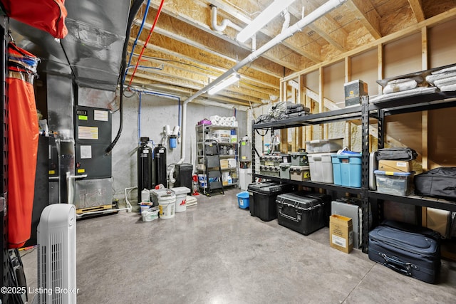 37 Lazy J Ln, Brandenburg, KY 40108 - unfinished basement featuring a water softener and heating unit