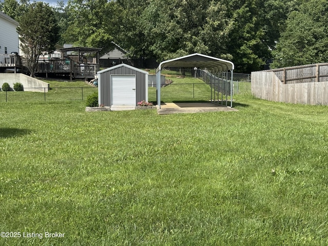 106 Hunter Ln, Brandenburg, KY 40108 - view of yard with a carport