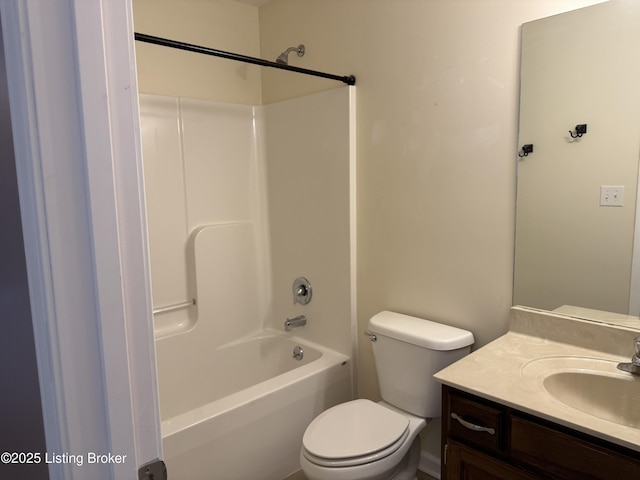 106 Hunter Ln, Brandenburg, KY 40108 - full bathroom featuring vanity, toilet, and shower / washtub combination