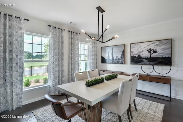 6512 Fair Ridge Ln, Louisville, KY 40291 - dining space featuring a chandelier and wood finished floors