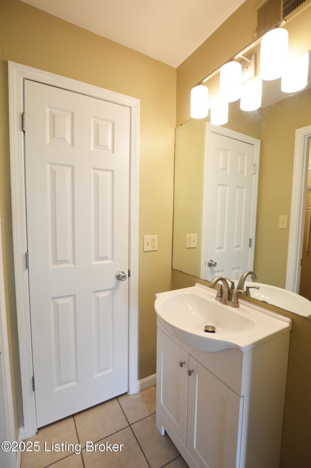 1116 La Fontenay Ct, Louisville, KY 40223 - bathroom with vanity and tile patterned flooring