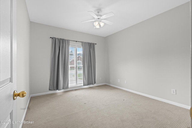 10121 Cave Creek Rd, Louisville, KY 40223 - empty room with carpet, baseboards, and ceiling fan