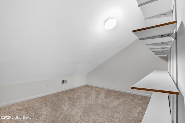 10121 Cave Creek Rd, Louisville, KY 40223 - additional living space featuring carpet, lofted ceiling, and baseboards