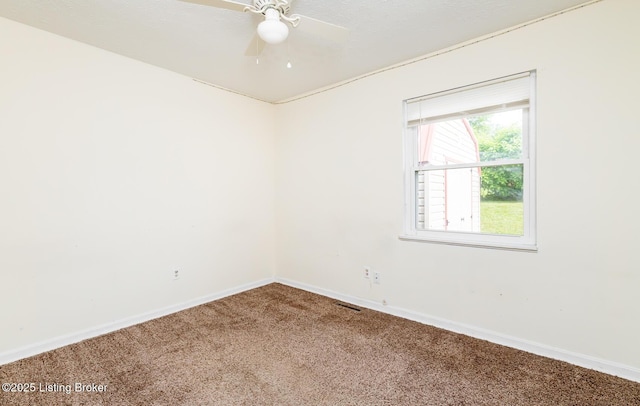 112 Bivins Ct, Radcliff, KY 40160 - empty room with carpet flooring, baseboards, and a ceiling fan