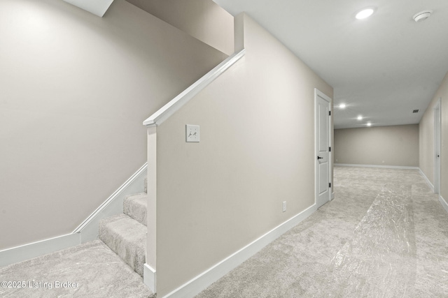 5311 Lee Ave, Crestwood, KY 40014 - stairway with carpet flooring, recessed lighting, and baseboards
