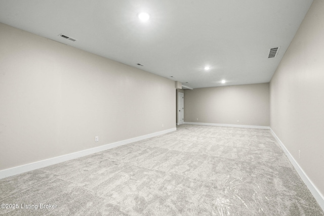 5311 Lee Ave, Crestwood, KY 40014 - empty room featuring recessed lighting, light colored carpet, and baseboards