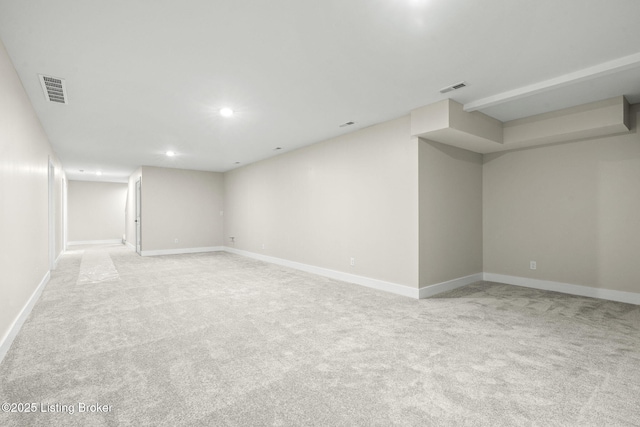 5311 Lee Ave, Crestwood, KY 40014 - finished basement with light colored carpet, recessed lighting, and baseboards