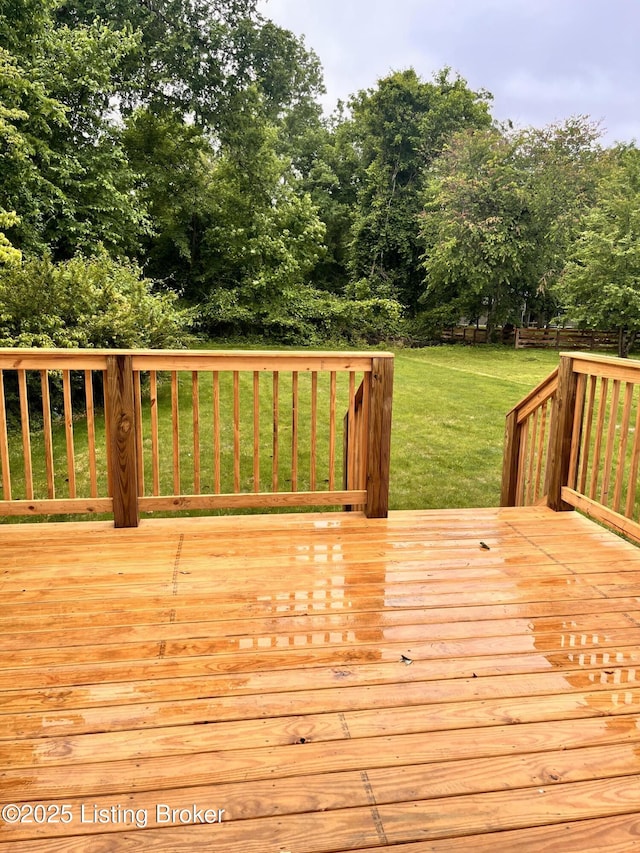 6702 Shirley Ave, Prospect, KY 40059 - wooden terrace with a yard