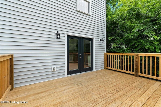 6702 Shirley Ave, Louisville, KY 40059 - wooden deck featuring french doors
