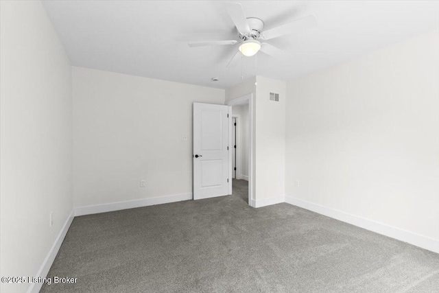 6702 Shirley Ave, Louisville, KY 40059 - carpeted spare room featuring ceiling fan and baseboards