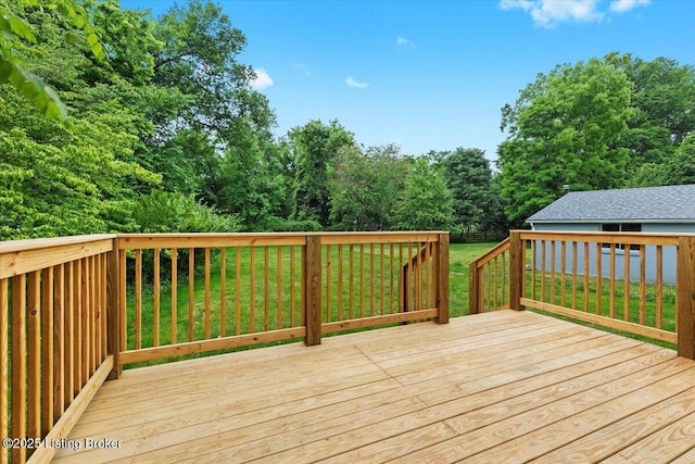 6702 Shirley Ave, Louisville, KY 40059 - deck with a yard and an outbuilding