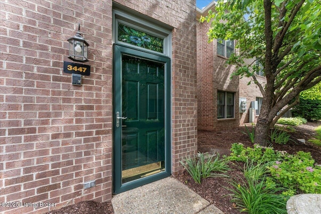 3447 Hurstbourne Ridge Blvd, Louisville, KY 40299 - doorway to property featuring brick siding