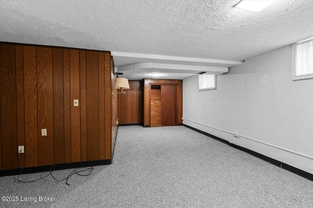 3306 Grandview Ave, Louisville, KY 40207 - below grade area featuring a textured ceiling and carpet
