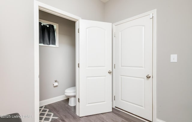 17121 Piton Way, Louisville, KY 40245 - bathroom with toilet, wood finished floors, and baseboards