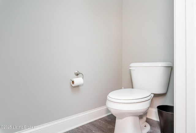 17121 Piton Way, Louisville, KY 40245 - bathroom with toilet, baseboards, and wood finished floors