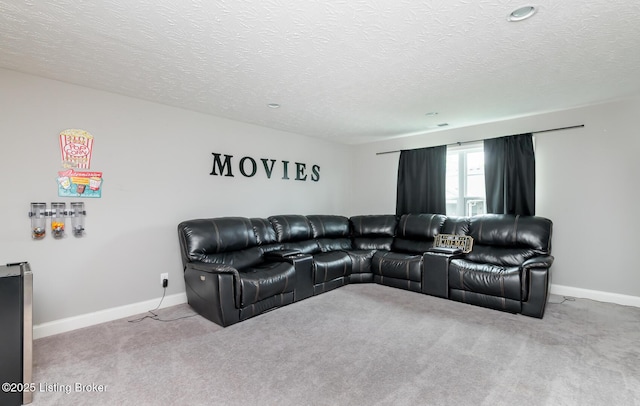 17121 Piton Way, Louisville, KY 40245 - living area featuring carpet floors, a textured ceiling, and baseboards