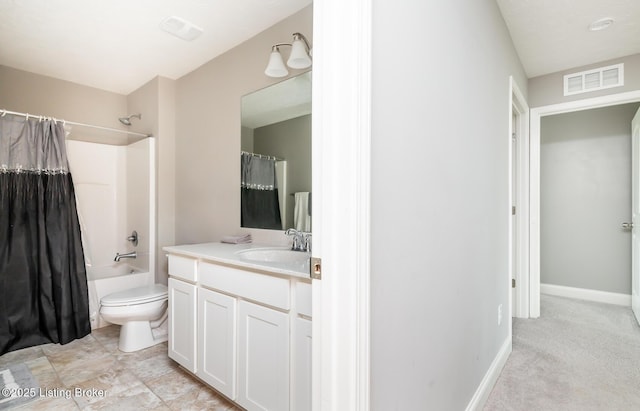 17121 Piton Way, Louisville, KY 40245 - bathroom with vanity, toilet, and shower / bath combination with curtain