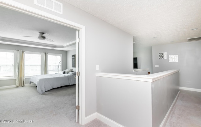 17121 Piton Way, Louisville, KY 40245 - hallway with an upstairs landing, carpet, and baseboards