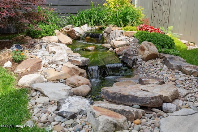 1911 Dressage Cir, Louisville, KY 40245 - exterior view of a garden pond