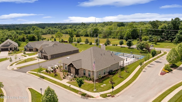 1911 Dressage Cir, Louisville, KY 40245 - view of subject property with a heavily wooded area