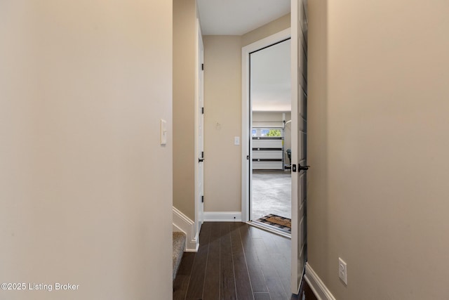 1911 Dressage Cir, Louisville, KY 40245 - corridor with baseboards and dark wood finished floors