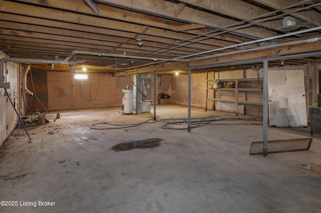360 Pumpkin Rd, Shepherdsville, KY 40165 - unfinished basement featuring water heater