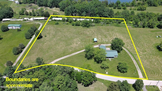 360 Pumpkin Rd, Shepherdsville, KY 40165 - view of rural area featuring property parcel outlined