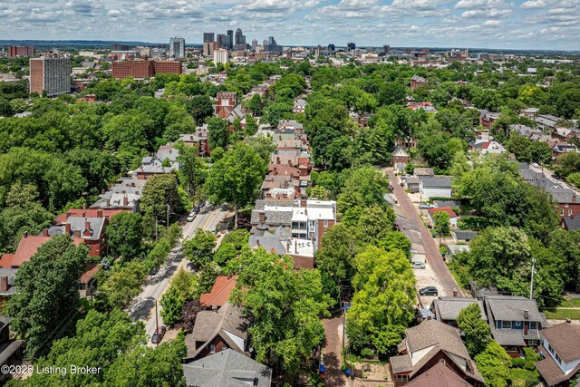 1337 S 1st St Unit 3R, Louisville, KY 40208 - bird's eye view of a tree filled landscape