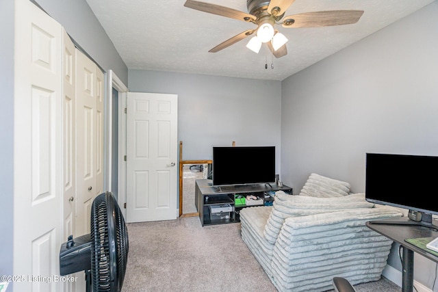 1000 Greenway Dr, Elizabethtown, KY 42701 - office area featuring carpet floors and a ceiling fan