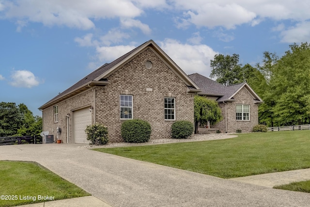 4605 Clarkhurst Cir, Smithfield, KY 40068 - view of front facade featuring driveway, brick siding, an attached garage, and roof with shingles