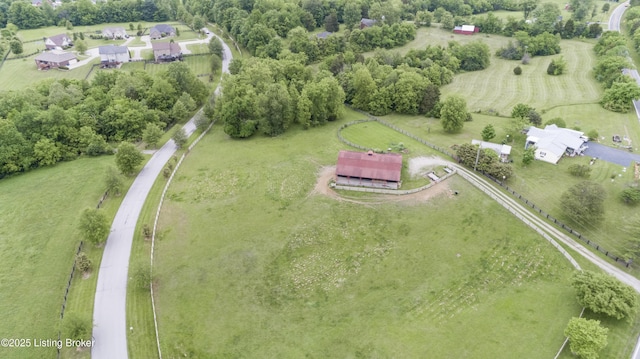 4605 Clarkhurst Cir, Smithfield, KY 40068 - aerial view of property and surrounding area featuring rural landscape and a tree filled landscape