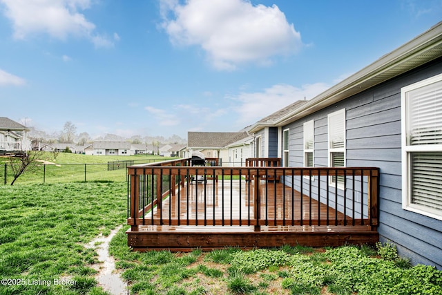 10938 Pheasant Hill Cir, Louisville, KY 40229 - wooden deck with a residential view and a playground