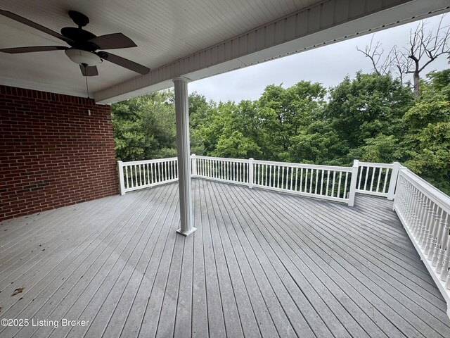 144 Woodhill Rd, Bardstown, KY 40004 - deck with ceiling fan