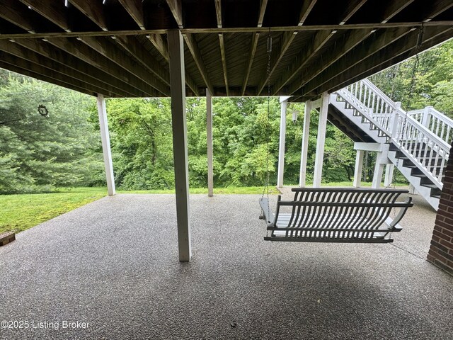 144 Woodhill Rd, Bardstown, KY 40004 - view of patio with stairs