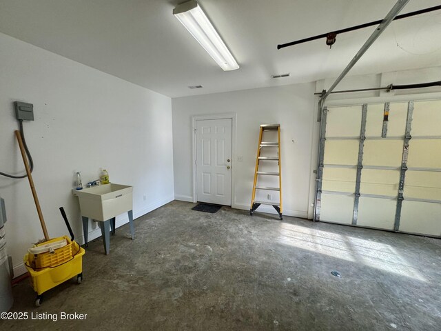 144 Woodhill Rd, Bardstown, KY 40004 - garage featuring a sink