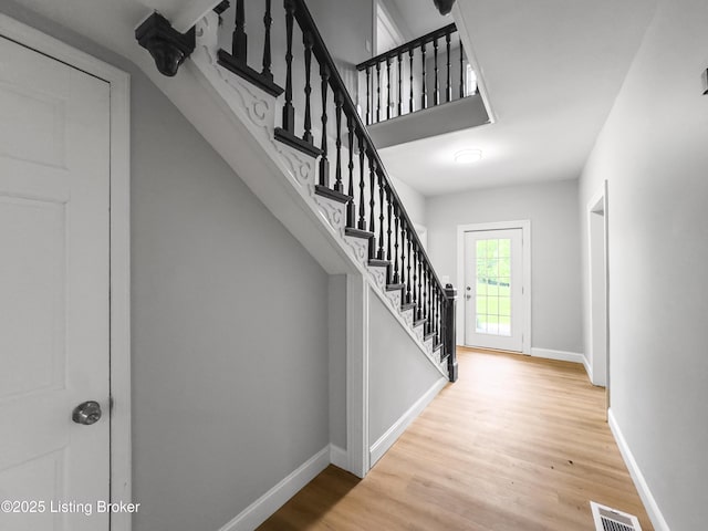101 Harry Rucker Rd, Bardstown, KY 40004 - staircase with wood finished floors and baseboards