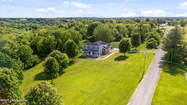 101 Harry Rucker Rd, Bardstown, KY 40004 - view from above of property with a heavily wooded area