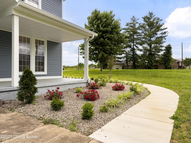 101 Harry Rucker Rd, Bardstown, KY 40004 - view of green lawn with covered porch