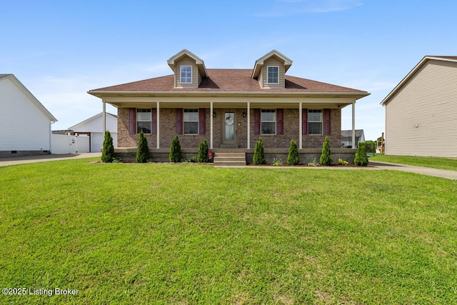 238 Crossfield Dr, Mt Washington, KY 40047 - view of front of home with brick siding, a front lawn, and a porch