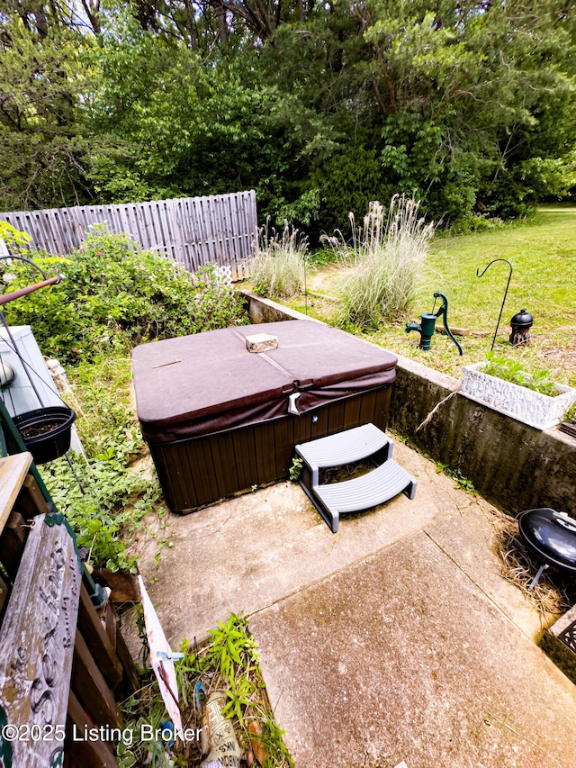 1073 Post-Tousey Rd Unit C, Caneyville, KY 42721 - view of yard featuring a hot tub