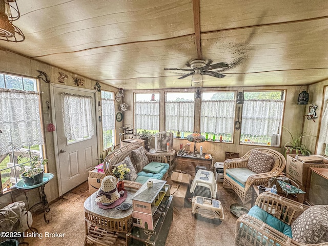 1073 Post-Tousey Rd Unit C, Caneyville, KY 42721 - sunroom / solarium with wooden ceiling